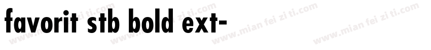 favorit stb bold ext字体转换